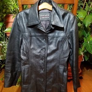 Black Wilson's leather jacket size Small